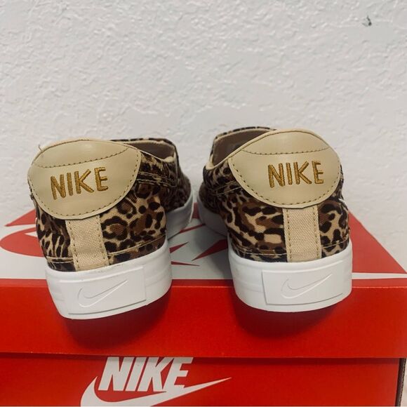 Nike Court Legacy 'Leopard' Women Sz 7.5 Slip-on Sneakers - Picture 5 of 9